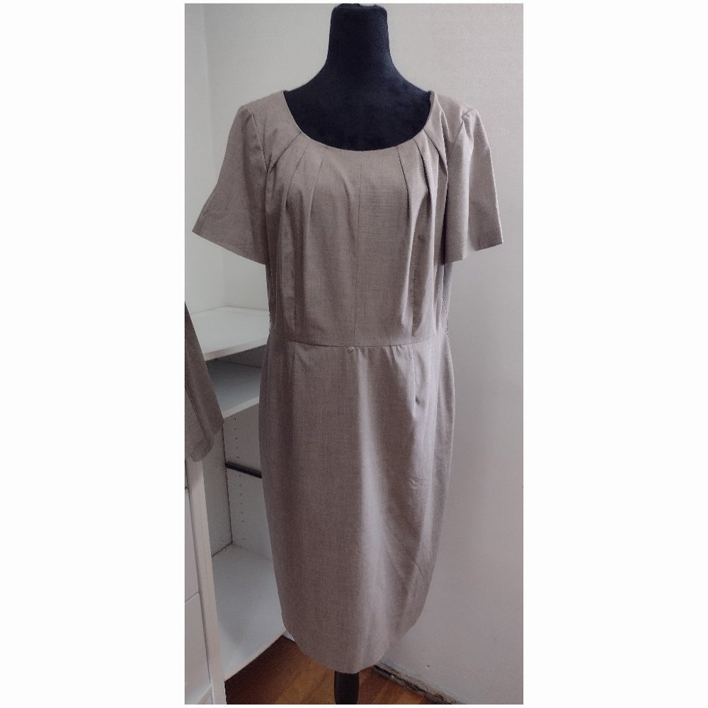 Alex Marie Sheath Dress pebble design, “evening safari” color